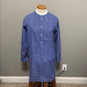 Polo Ralph Lauren - Women's Striped Shirt Dress - Cobalt/Blue/Black - Size 8